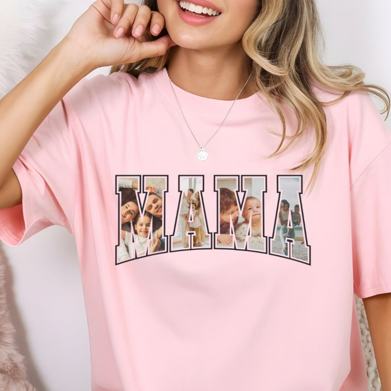 Gepersonaliseerd MAMA T-shirt met Eigen Foto’s