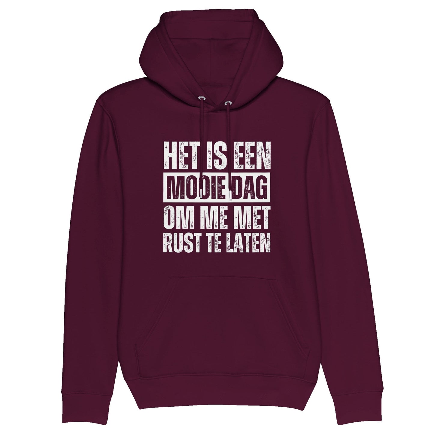 Gepersonaliseerde Hoodie voor Mannen "Mooie dag om me met rust te laten"