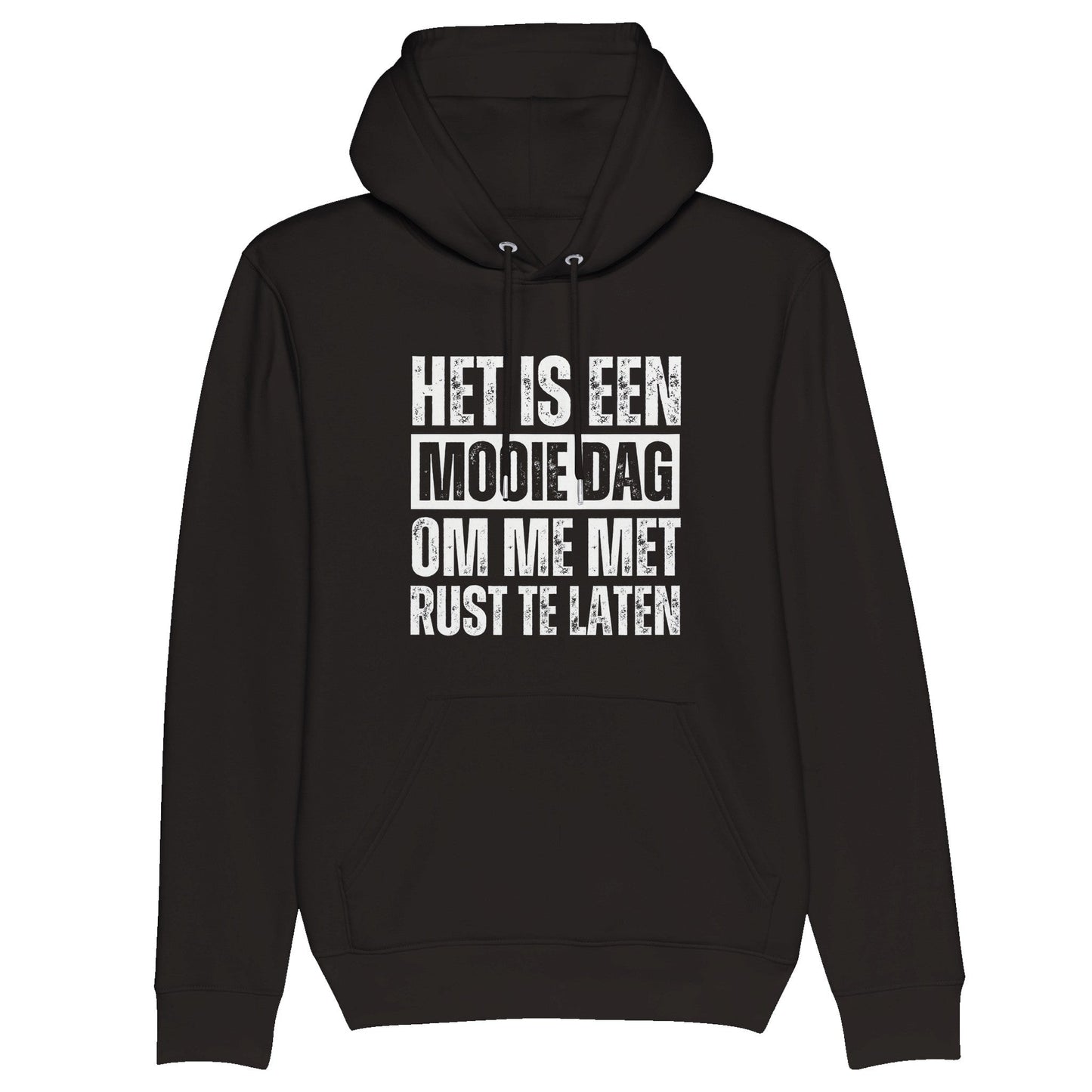Gepersonaliseerde Hoodie voor Mannen "Mooie dag om me met rust te laten"
