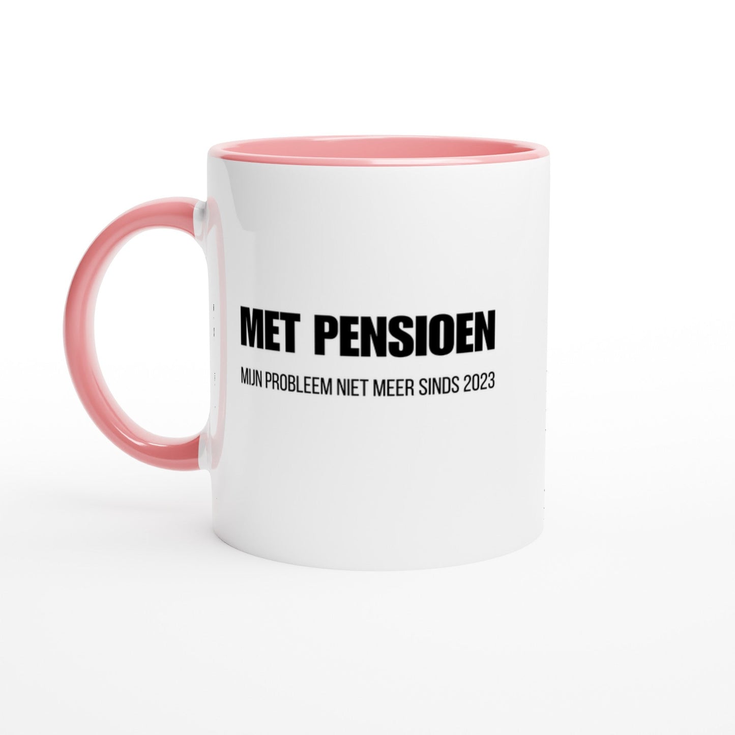Gepersonaliseerd cadeau pensioen, gepersonaliseerde mok tas pensioen, mijn probleem niet meer, pensioen kleinigheidje, origineel, uniek, mok met tekst