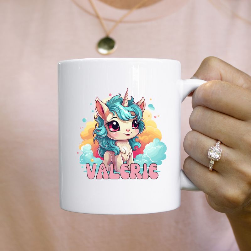 Unicorn Beker, Eenhoorn Mok, Cadeau Unicorn met naam