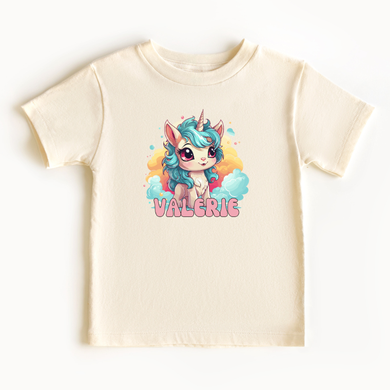 Gepersonaliseerd Unicorn T-shirt of Babyromper met Naam