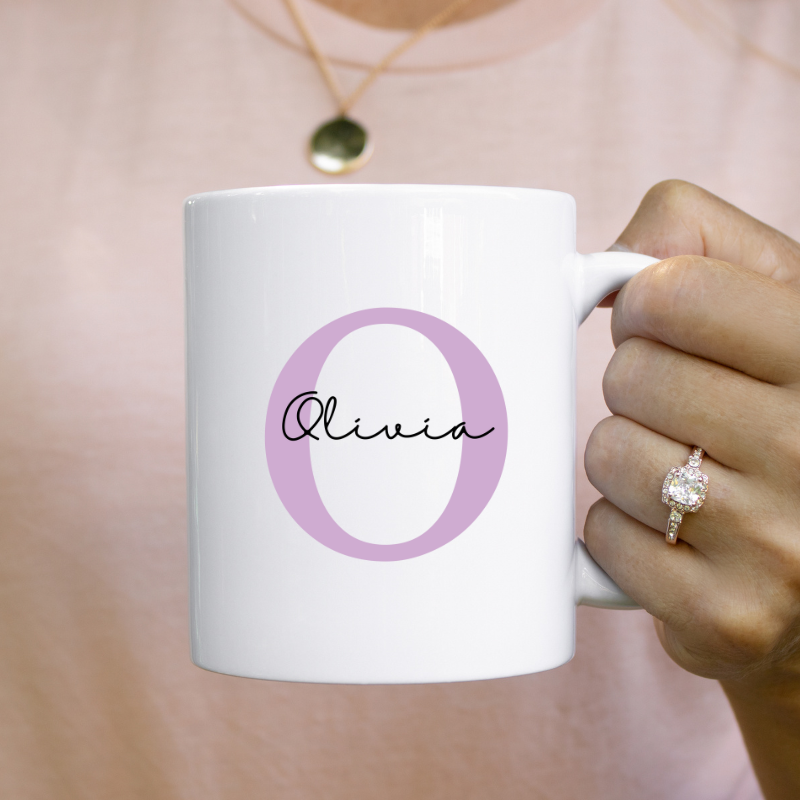 Gepersonaliseerde Mok met Eerste Letter Voornaam