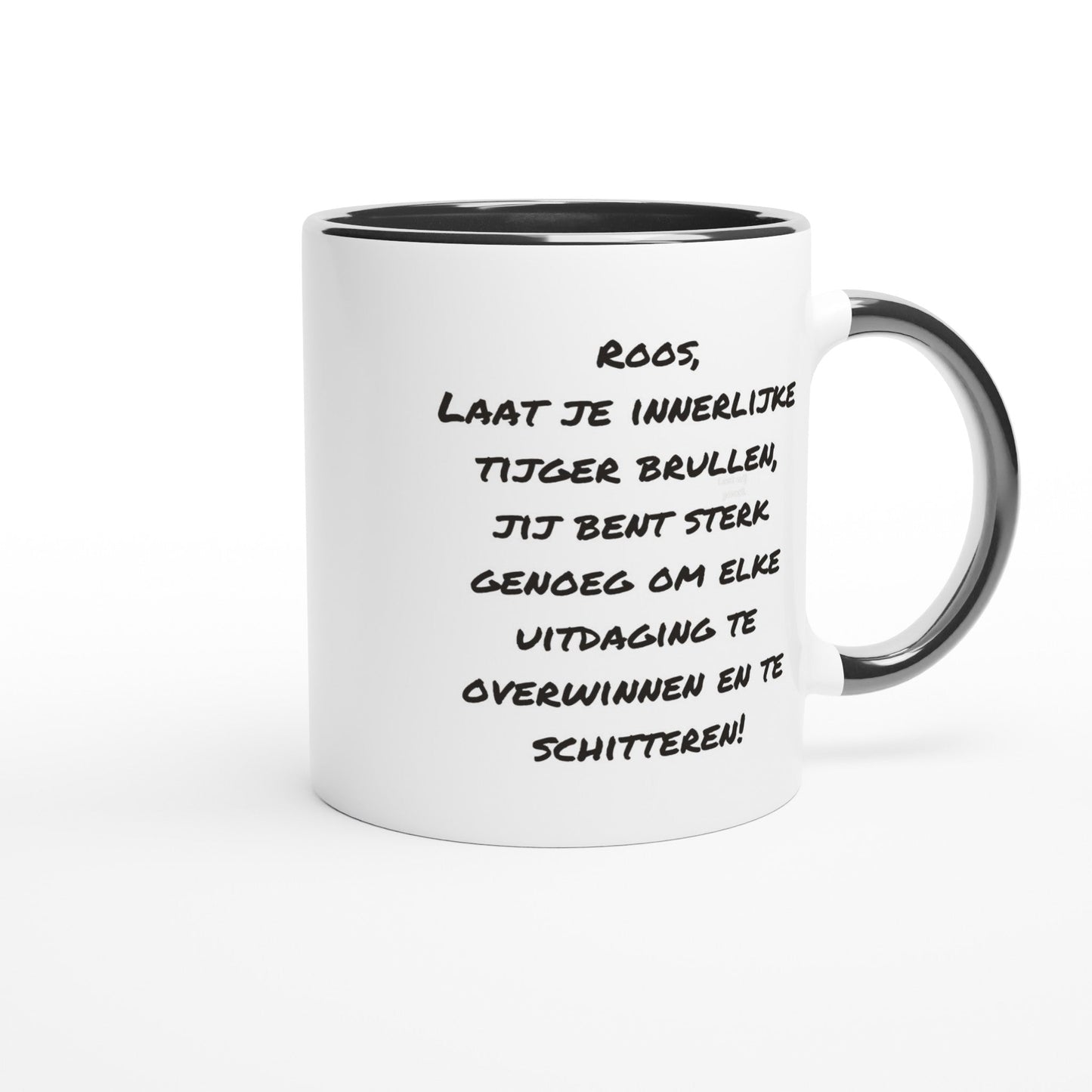 Gepersonaliseerd Motivatie Cadeau | Tijger Mok met Persoonlijke Boodschap