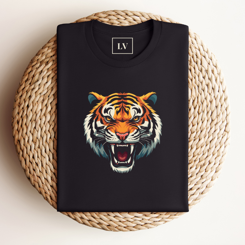 Gepersonaliseerd Tijger T-shirt Met Initialen Of Boodschap