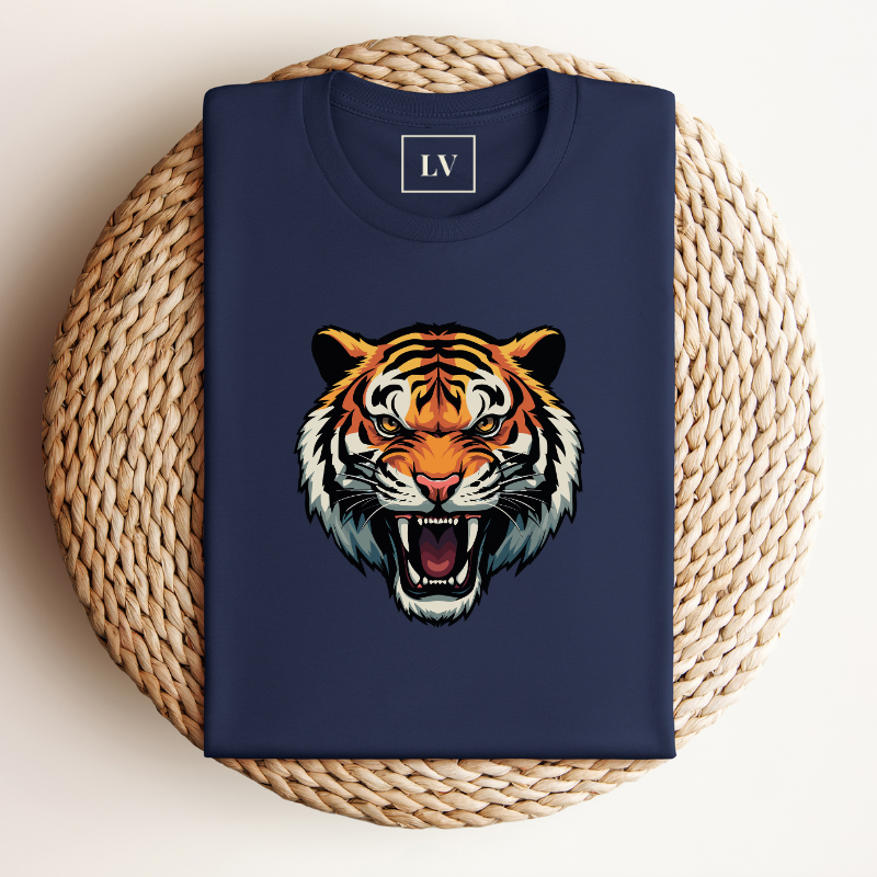 Gepersonaliseerd Tijger T-shirt Met Initialen Of Boodschap
