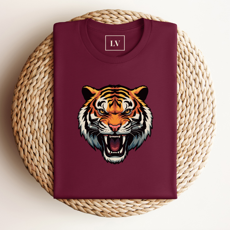 Gepersonaliseerd Tijger T-shirt Met Initialen Of Boodschap