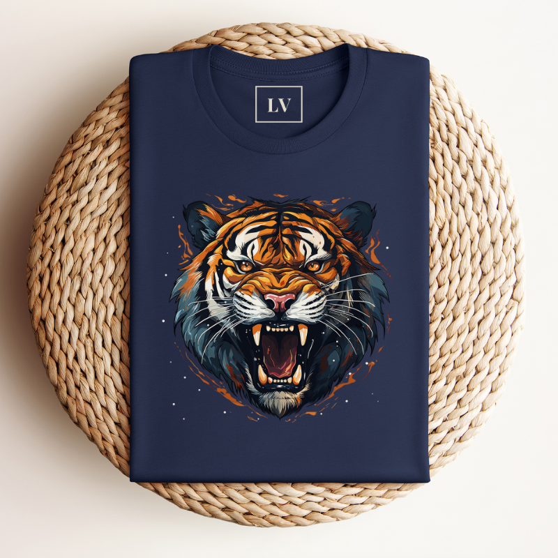 Gepersonaliseerd Tijger T-shirt Met Initialen Of Boodschap