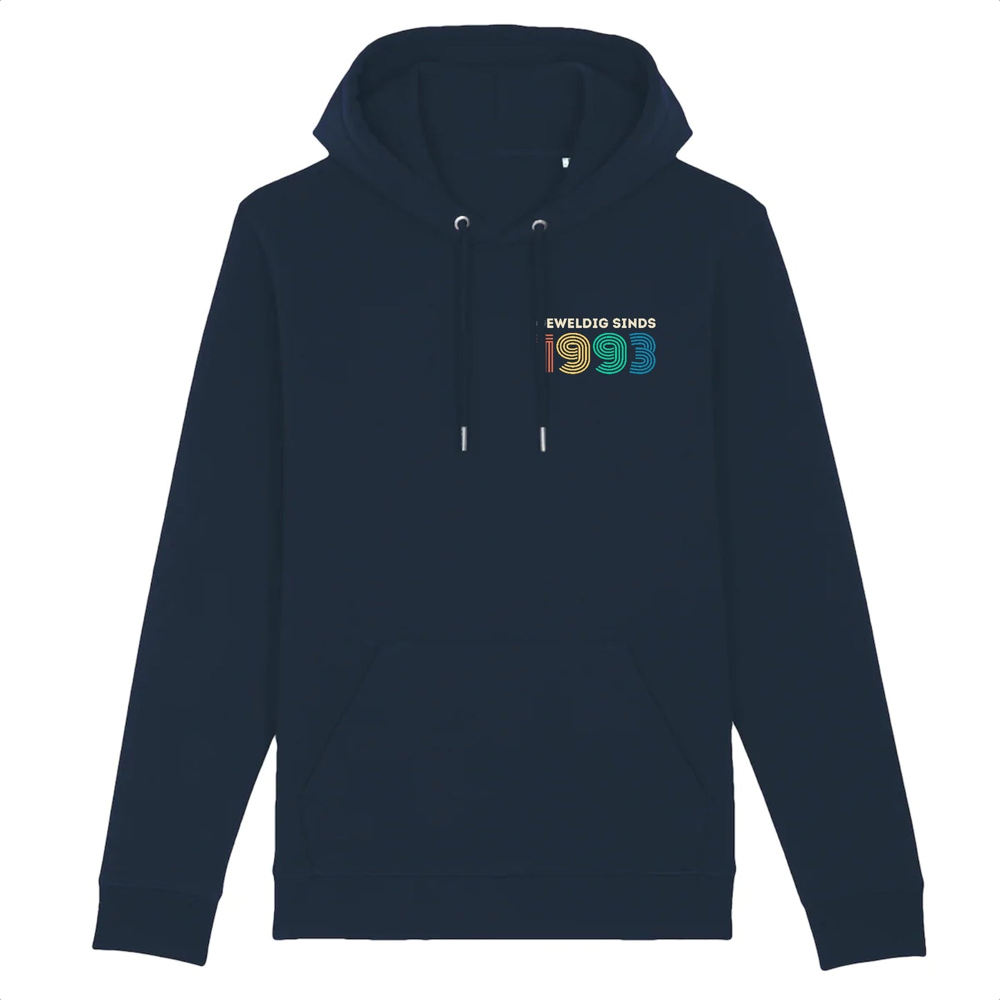 Navy, Gepersonaliseerd verjaardagscadeau, Geweldig sinds hoodie, hoodie van biologisch katoen, legende, gepersonaliseerde hoodie, verjaardag, geboortejaar, legende sinds, retro, vintage
