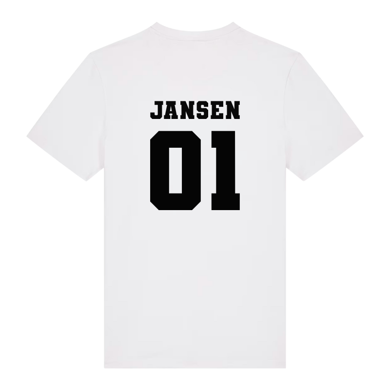 Gepersonaliseerde gezinsshirts met naam & nummer