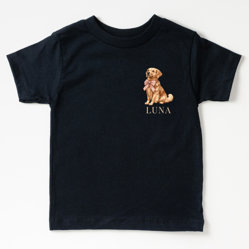 tshirt kinderen met naam golden retriever