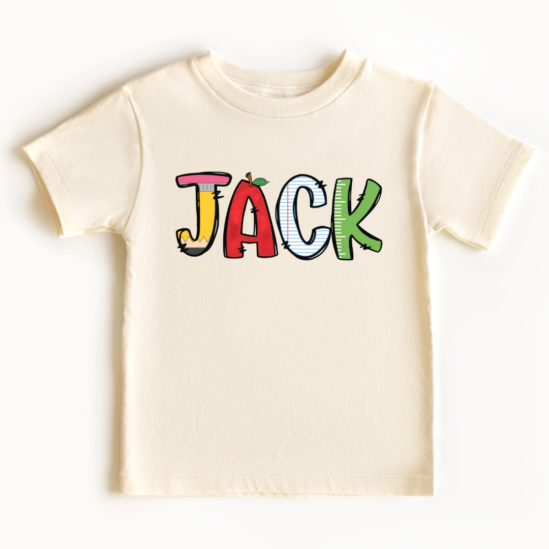 Gepersonaliseerd Back to School T-shirt met Naam