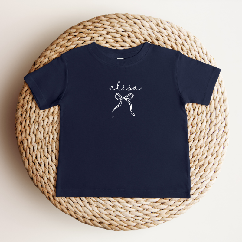 Gepersonaliseerd T-shirt met Naam & Strikje