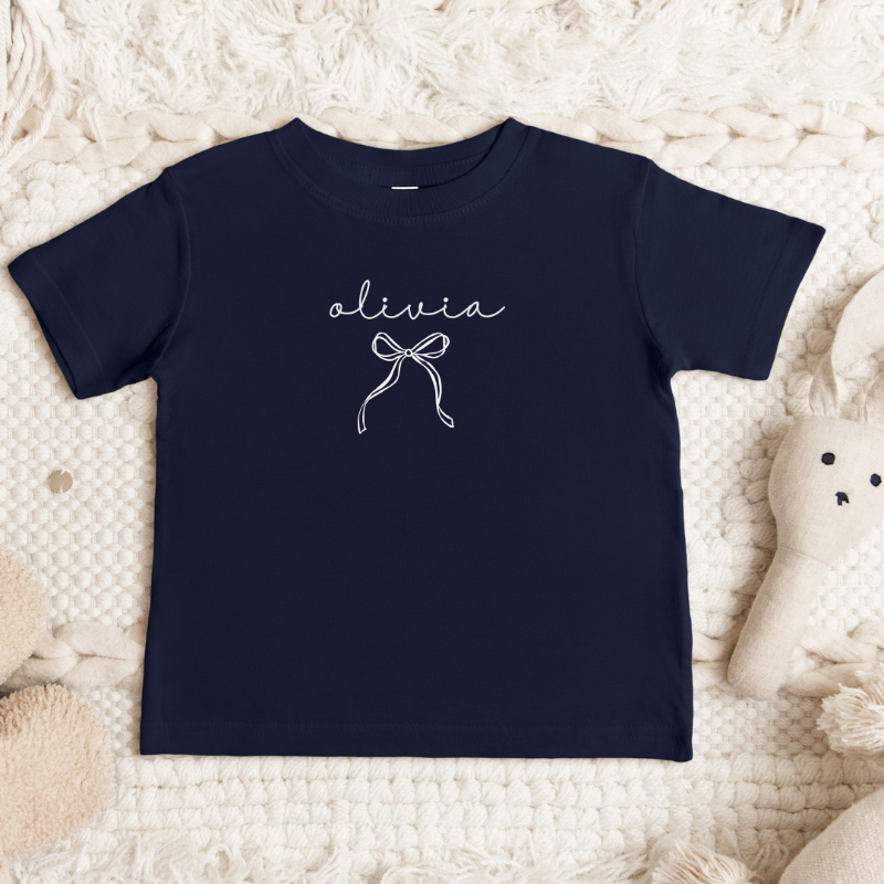 Gepersonaliseerd T-shirt met Naam & Strikje