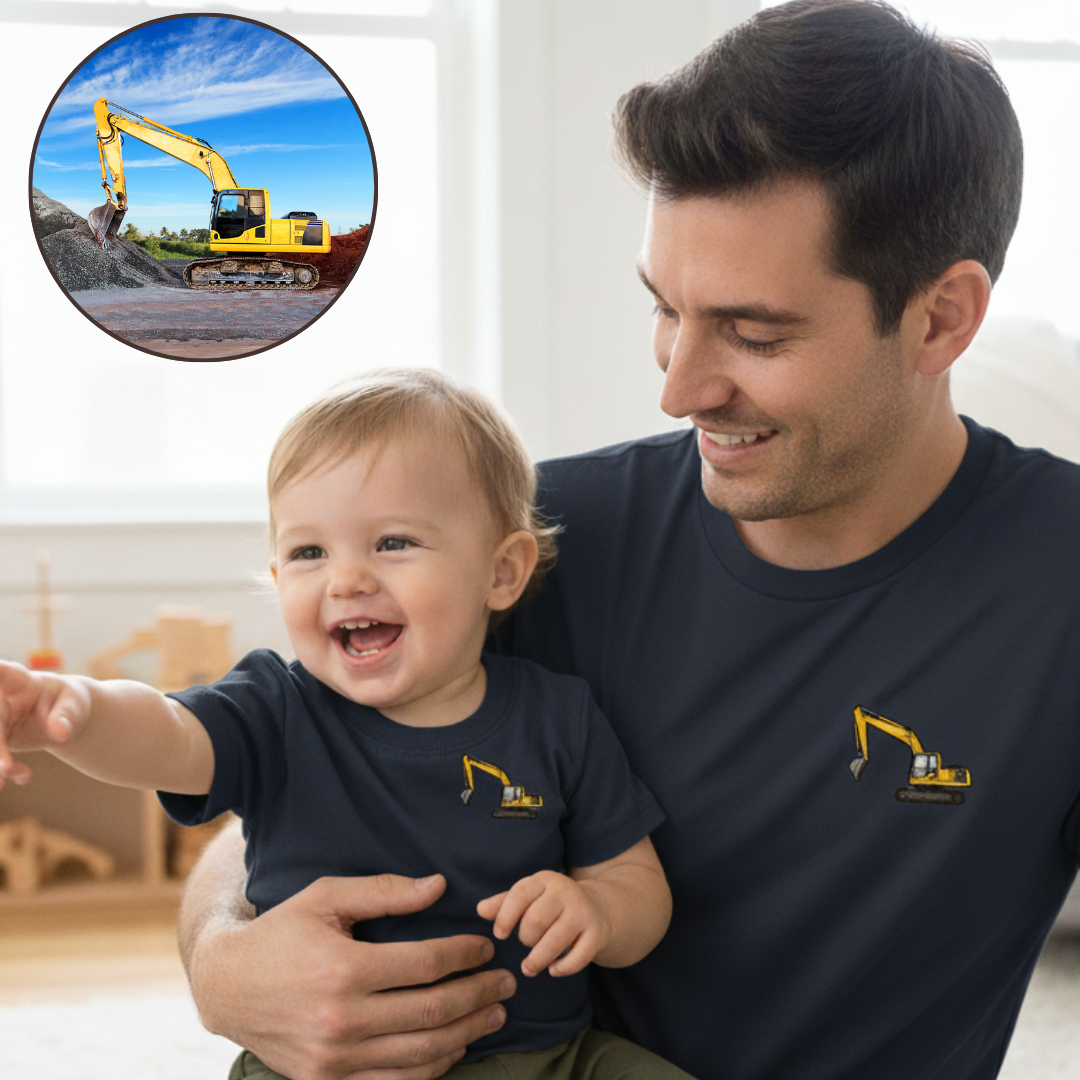 T-shirt met Eigen Voertuig (Tractor, Bouwvoertuig, Auto,...)