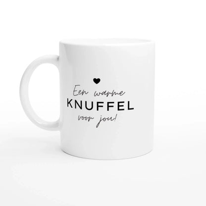 Troostcadeau, gepersonaliseerd cadeau, een warme knuffel voor jou, persoonlijke boodschap, hart onder de riem cadeau, steun, sterkte, opbeur, opfleurcadeau, gepersonaliseerde mok, mok met tekst, troost cadeau