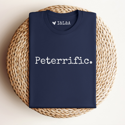 Gepersonaliseerd "Peterrific" T-shirt | Origineel cadeau voor je Peter