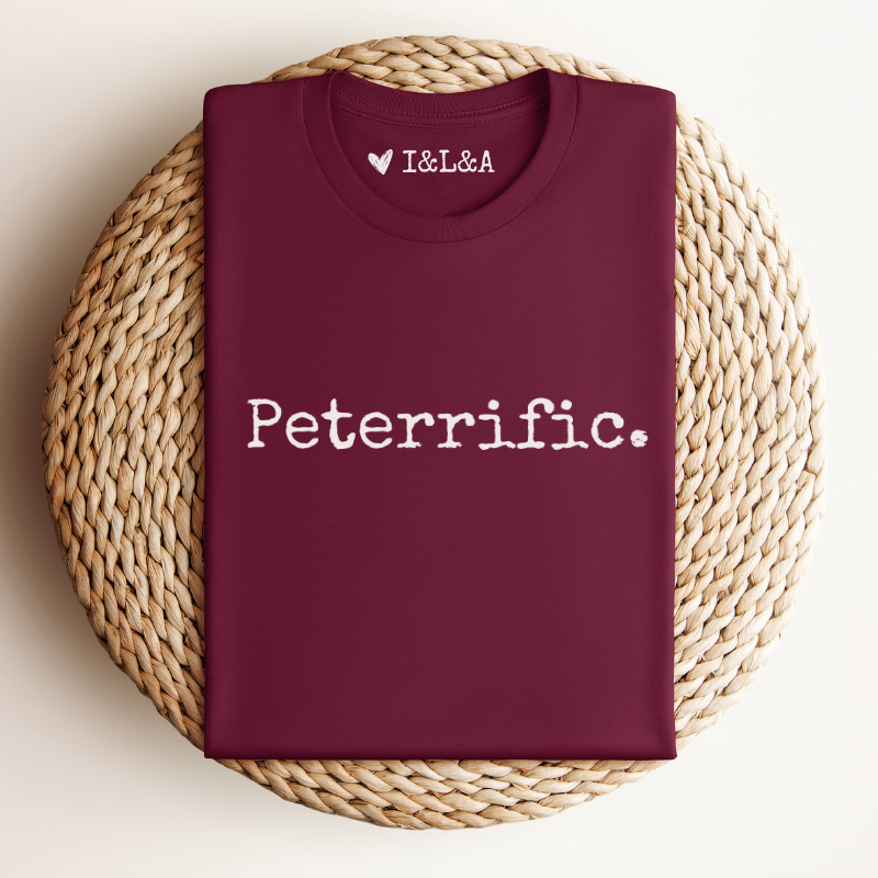 Gepersonaliseerd "Peterrific" T-shirt | Origineel cadeau voor je Peter