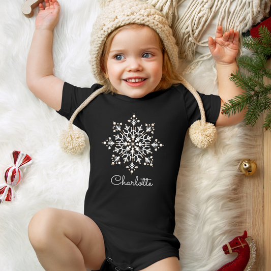 Gepersonaliseerde Baby Romper met Naam – Kerstcadeau voor Baby's