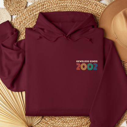 Gepersonaliseerde Katoenen Hoodie "Geweldig Sinds [Geboortejaar]" | Uniek Cadeau