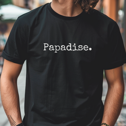 Gepersonaliseerd "Papadise" T-shirt Met Namen Kinderen