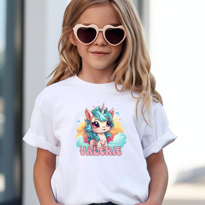 Gepersonaliseerd Unicorn T-shirt of Babyromper met Naam