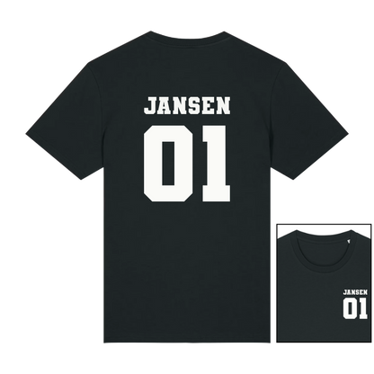 Gepersonaliseerde gezinsshirts met naam & nummer
