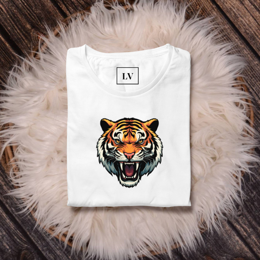 Gepersonaliseerd Tijger T-shirt Met Initialen Of Boodschap