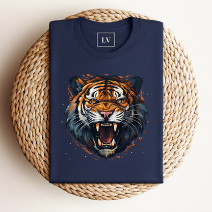 Gepersonaliseerd Tijger T-shirt Met Initialen Of Boodschap