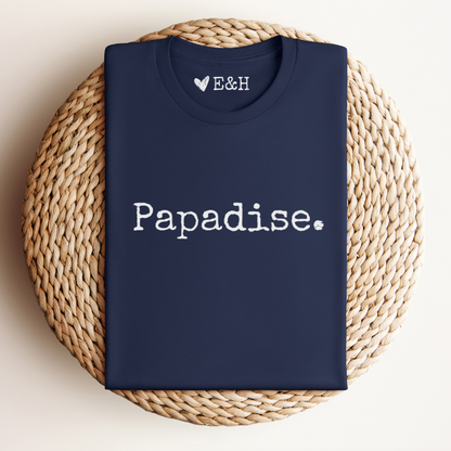 Gepersonaliseerd "Papadise" T-shirt Met Namen Kinderen