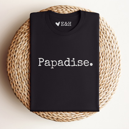 Gepersonaliseerd "Papadise" T-shirt Met Namen Kinderen