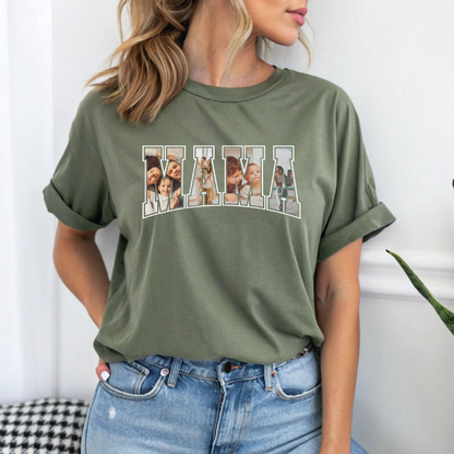 Gepersonaliseerd MAMA T-shirt met Eigen Foto’s