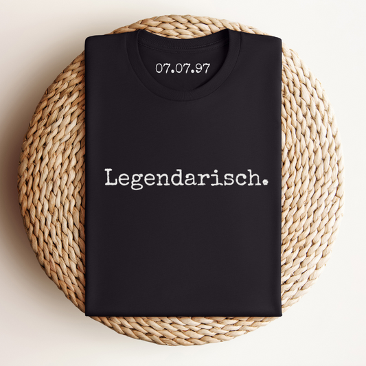 t-shirt legende, legendarisch, gepersonaliseerd