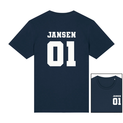 Gepersonaliseerde gezinsshirts met naam & nummer