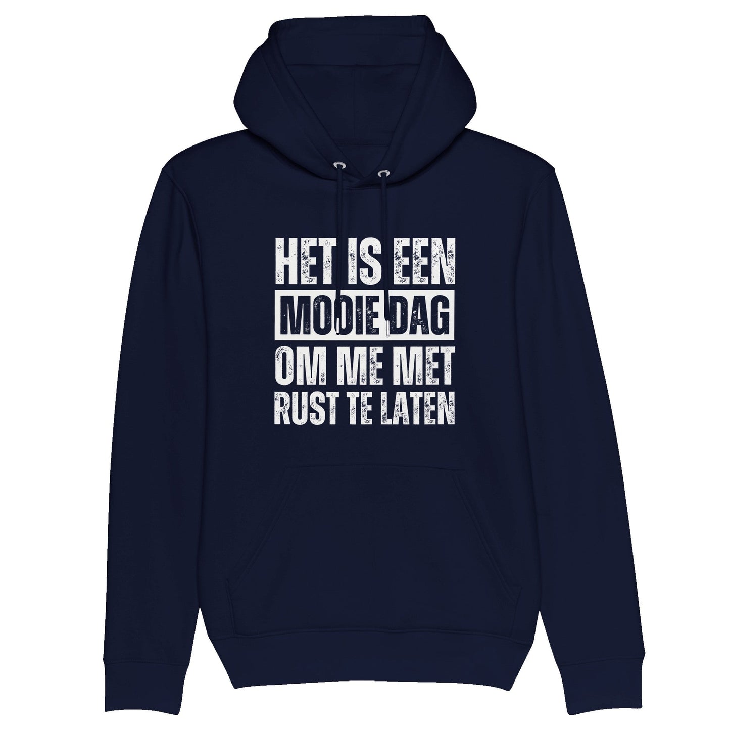 Gepersonaliseerde Hoodie voor Mannen "Mooie dag om me met rust te laten"