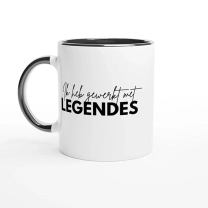 Gepersonaliseerd cadeau pensioen, gepersonaliseerde mok tas pensioen, chill sinds, pensioen kleinigheidje, grappig, origineel, uniek, ik heb gewerkt met legendes