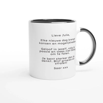 Troostcadeau, gepersonaliseerd cadeau, een warme knuffel voor jou, persoonlijke boodschap, hart onder de riem cadeau, steun, sterkte, opbeur, opfleurcadeau, gepersonaliseerde mok, mok met tekst, troost cadeau