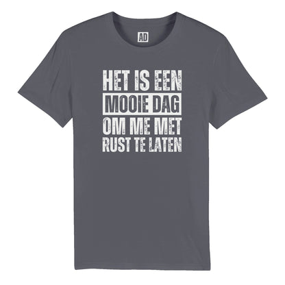 Gepersonaliseerd T-shirt voor Vrouwen "Mooie dag om me met rust te laten"