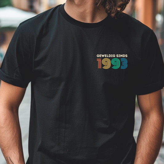 Geweldig sinds, t-shirt van biologisch katoen, legende, verjaardag man, verjaardag opa, pepe, opi, verjaardag nonkel, verjaardag zoon, legende sinds, gepersonaliseerd cadeau