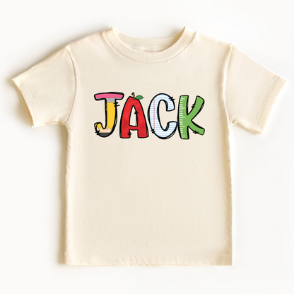 Gepersonaliseerd Back to School T-shirt met Naam