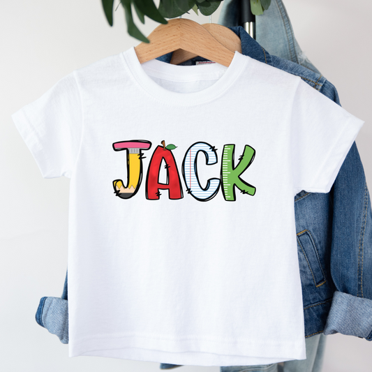 Gepersonaliseerd Back to School T-shirt met Naam