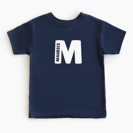 Gepersonaliseerd T-Shirt met Naam & Initiaal – Matching Familie- & Vriendenset