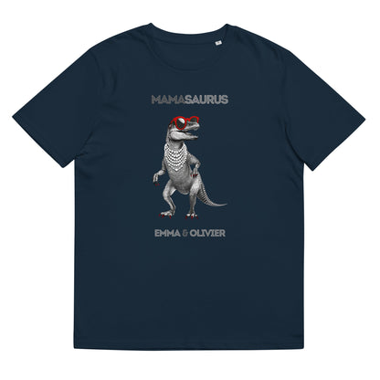 Mamasaurus gepersonaliseerd t-shirt, grappige shirts, grappige t-shirts, origineel uniek gepersonaliseerd cadeau moeder, humor, kado mama, gepersonaliseerd cadeau moederdag
